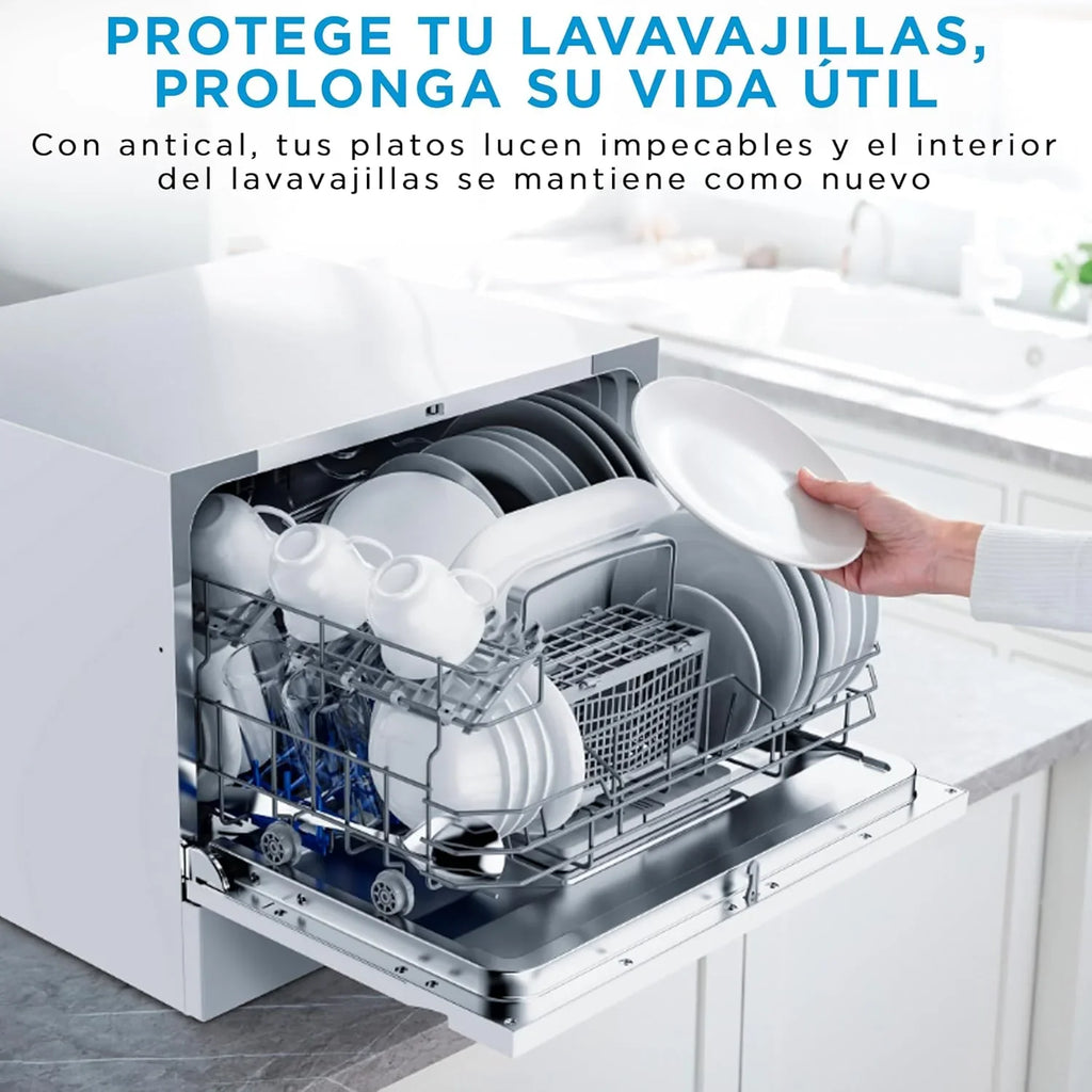 Midea Lavavajillas Compacto de Encimera 55 cm, 6 Servicios, 7 Programas, sin Instalación, Blanco