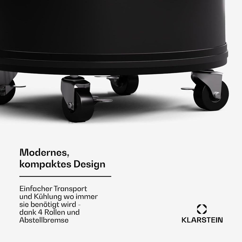 Klarstein Beersafe L Nevera para Bebidas 75 L de Acero Inoxidable con Pantalla LED, 0-16 °C