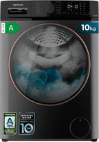 Cecotec Bolero DressCode 10610 Inverter Steel Lavadora 10 kg, 1400 rpm, Steam Max, 15 Programas