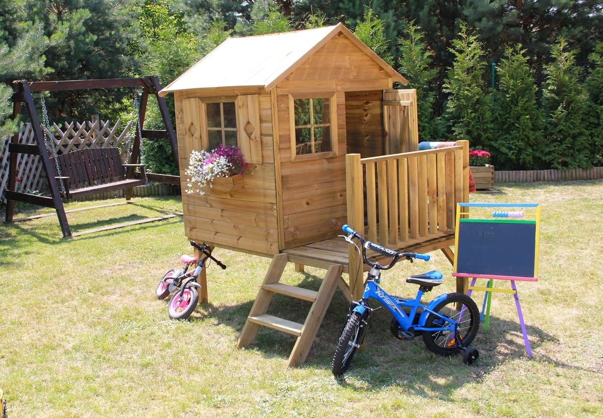Casita Infantil de Jardín de Madera de Pino Impregnada