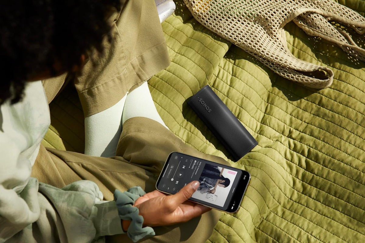 Sonos Roam 2 Altavoz Portátil Bluetooth y WiFi Resistente al Agua IP67, Blanco
