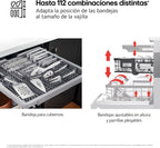 DF273FV Lavavajillas QuadWash Steam 14 Servicios, Tercera Bandeja, WiFi, Apertura Automática, Clase A