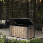 Keter Sierra Arcón de Jardín 643 L Efecto Madera Pino 144 x 67 x 73 cm con Cierre