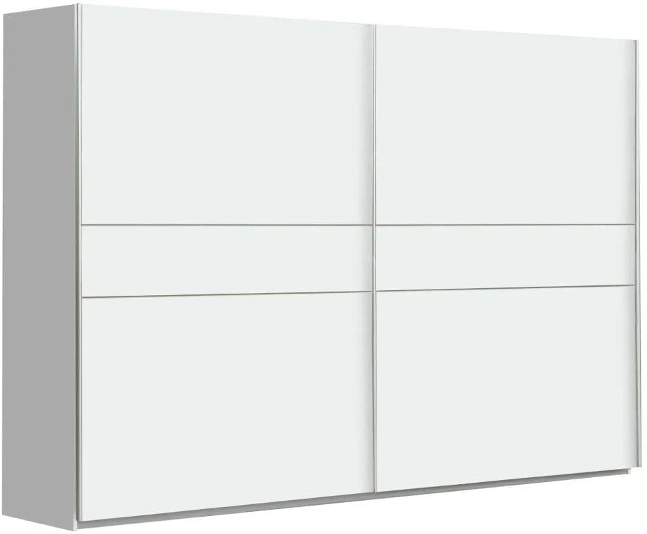 Armario Winter 270 cm con Puertas Correderas, Estilo Nórdico, Blanco 270 x 61 x 210 cm