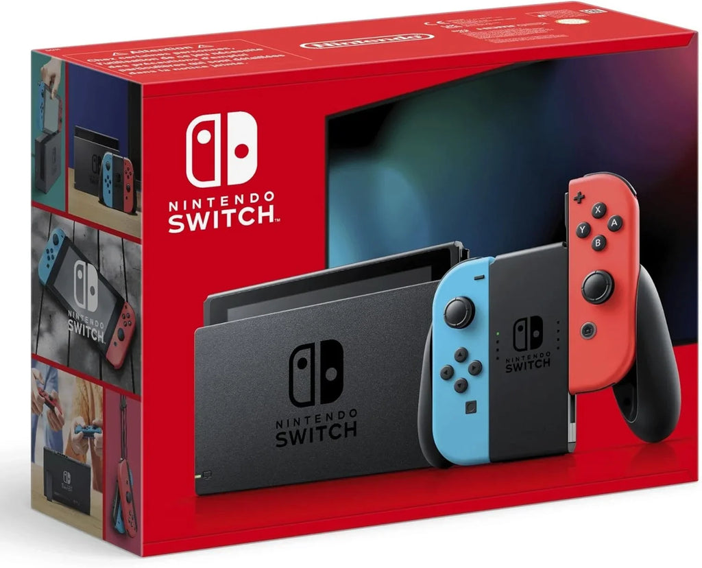Consola Switch Azul Neón y Rojo Neón - Consola Híbrida Portátil y de Sobremesa