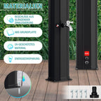 Sonnewelt Ducha Solar de Jardín 60 L con Funda y Ducha de Mano - imagen 2