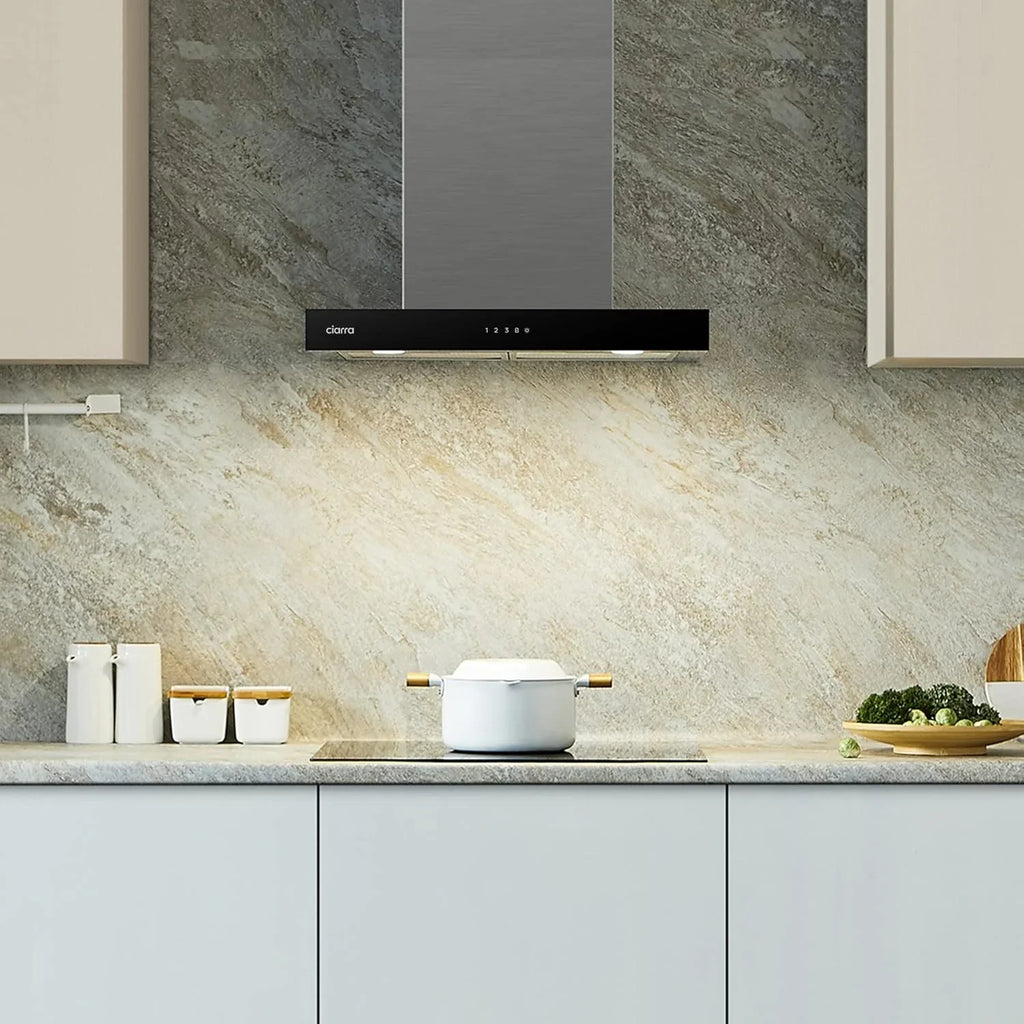 CIARRA CBCS6102 Campana Extractora 60 cm 650 m³/h, Control Táctil y WiFi, 4 Velocidades, Inox