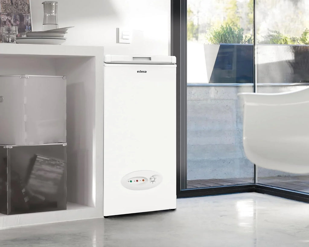 Edesa EZH-0611 Congelador Horizontal 59 L con Termostato Ajustable y Alarma, Blanco