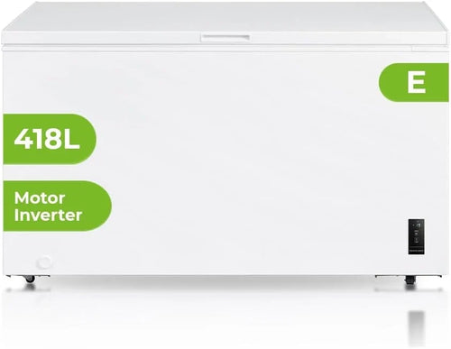 Aspes ACHH4500EDC Congelador Horizontal 418 L, Dual Cooling, Motor Inverter, 2 Cestas, Blanco