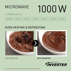 Panasonic NN-CD58RSEPG Microondas Combi 4 en 1 de 27 L con Air Fryer, Grill 1300 W e Inverter