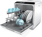 Hermitlux Mini Lavavajillas de Sobremesa para 4 Cubiertos con Depósito de 5 L, Blanco - imagen 2