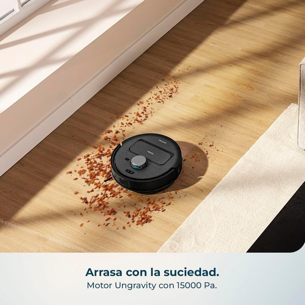 Cecotec Conga X50 X-Treme Robot Aspirador y Friegasuelos con Base de Autovaciado, 15000 Pa, Láser
