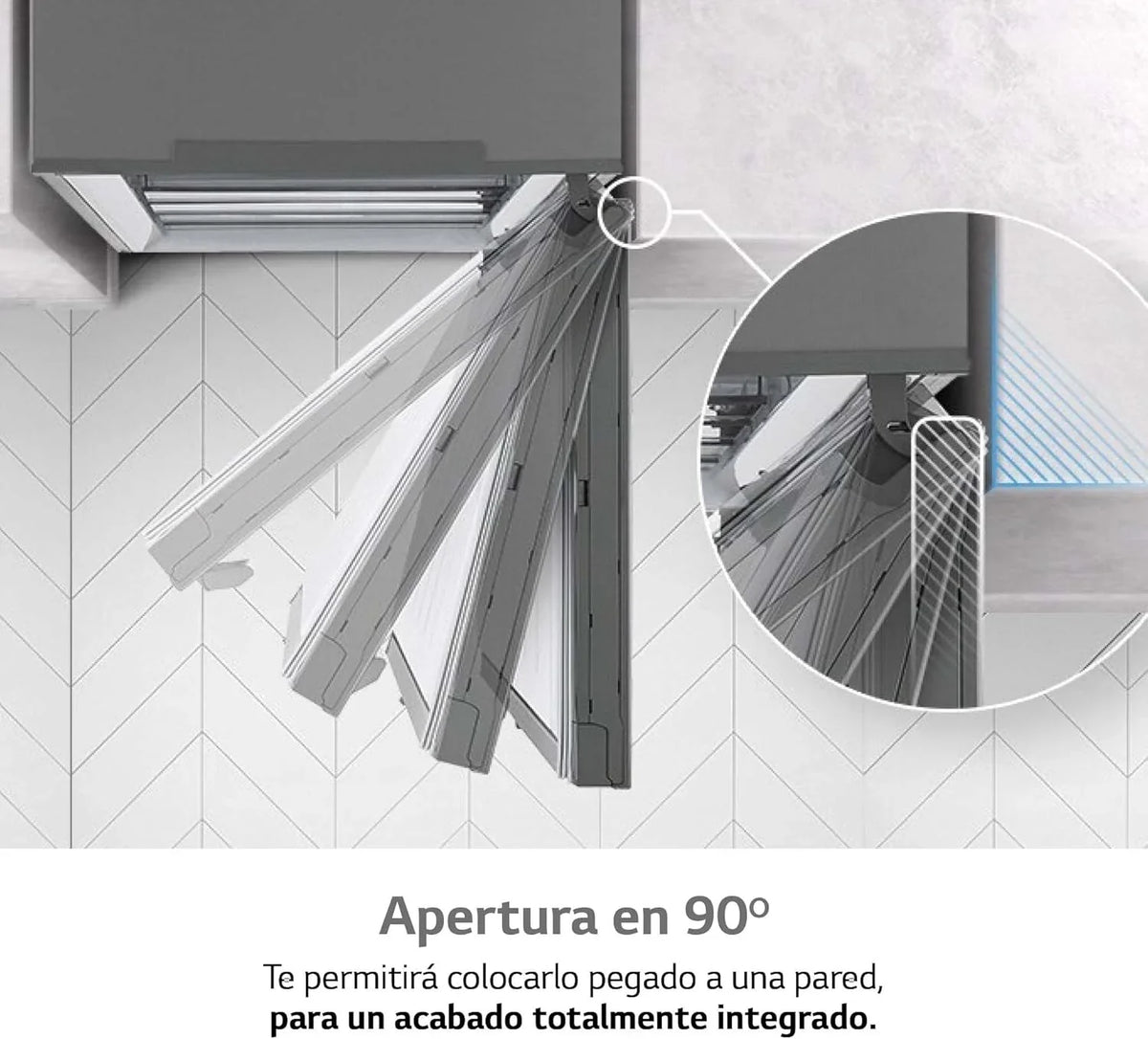 GFT41PZGSZ Congelador Vertical No Frost 324 L, 186 cm, Smart Inverter, Congelación Rápida, Inox