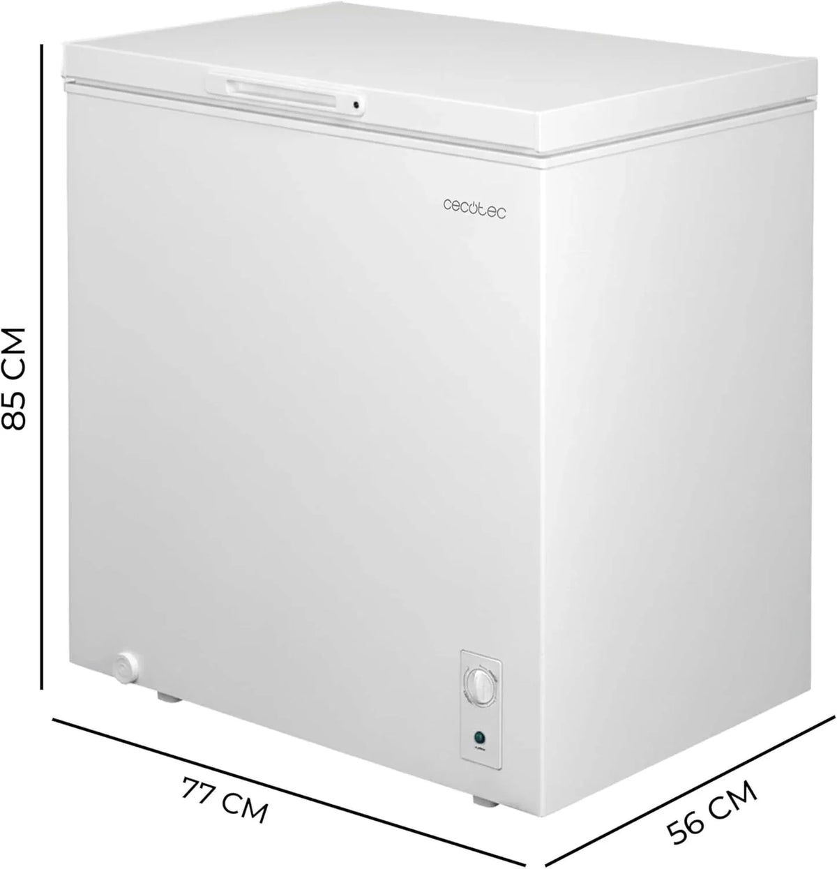 Cecotec Bolero CoolMarket Chest 198M White D Congelador Horizontal 198 L, Puerta ZeroG, Dual Function