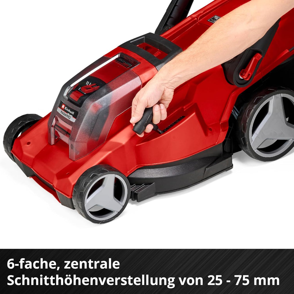 Einhell RASARRO 36/42 Cortacésped a Batería 36 V, 42 cm, hasta 725 m², con 2 Baterías 5,2 Ah
