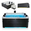 Spa Hinchable Oslo para 6 Personas 850 L con Iluminación LED y App, Gris