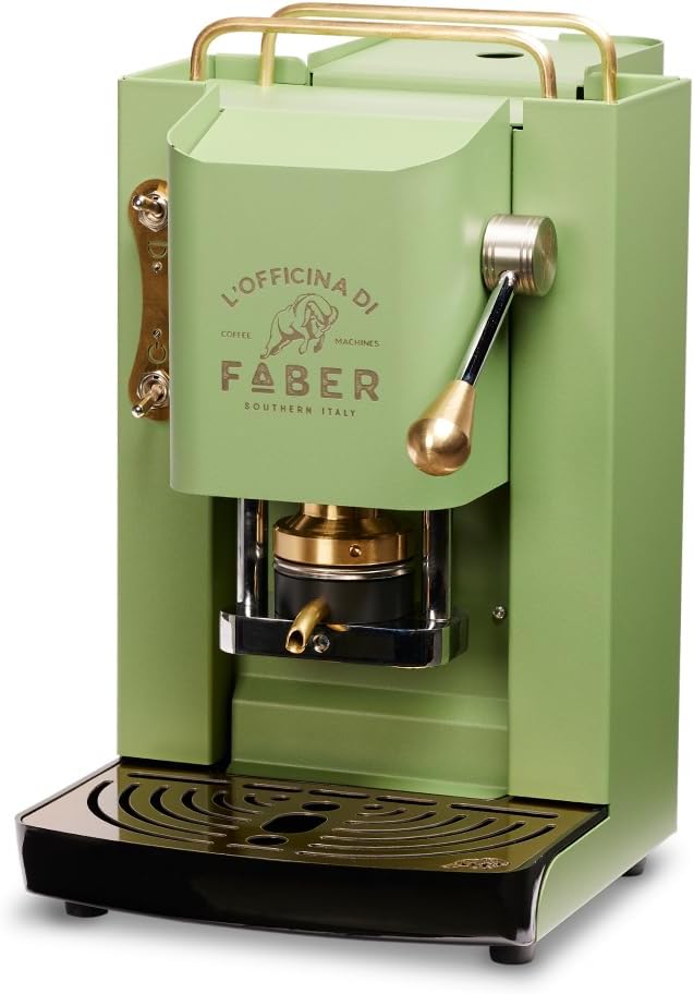 Faber Pro Total Deluxe Cafetera de Monodosis ESE 44 mm de Latón, 1,3 L