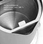 Aarke Hervidor de Agua de Acero Inoxidable 1,2 L con Selector de Temperatura