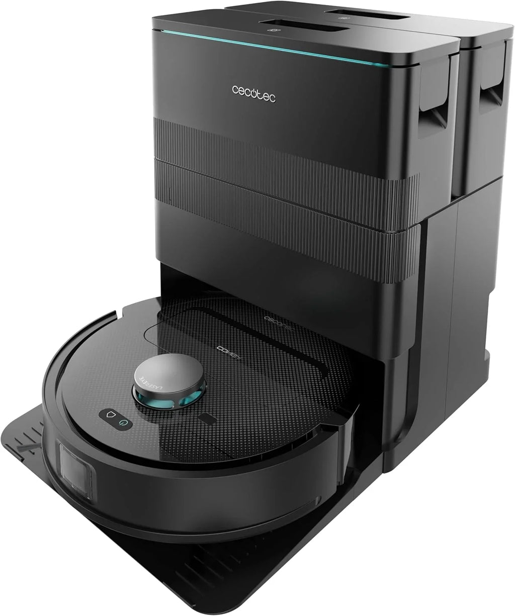 Cecotec Conga X50 X-Treme Robot Aspirador y Friegasuelos con Base de Autovaciado, 15000 Pa, Láser