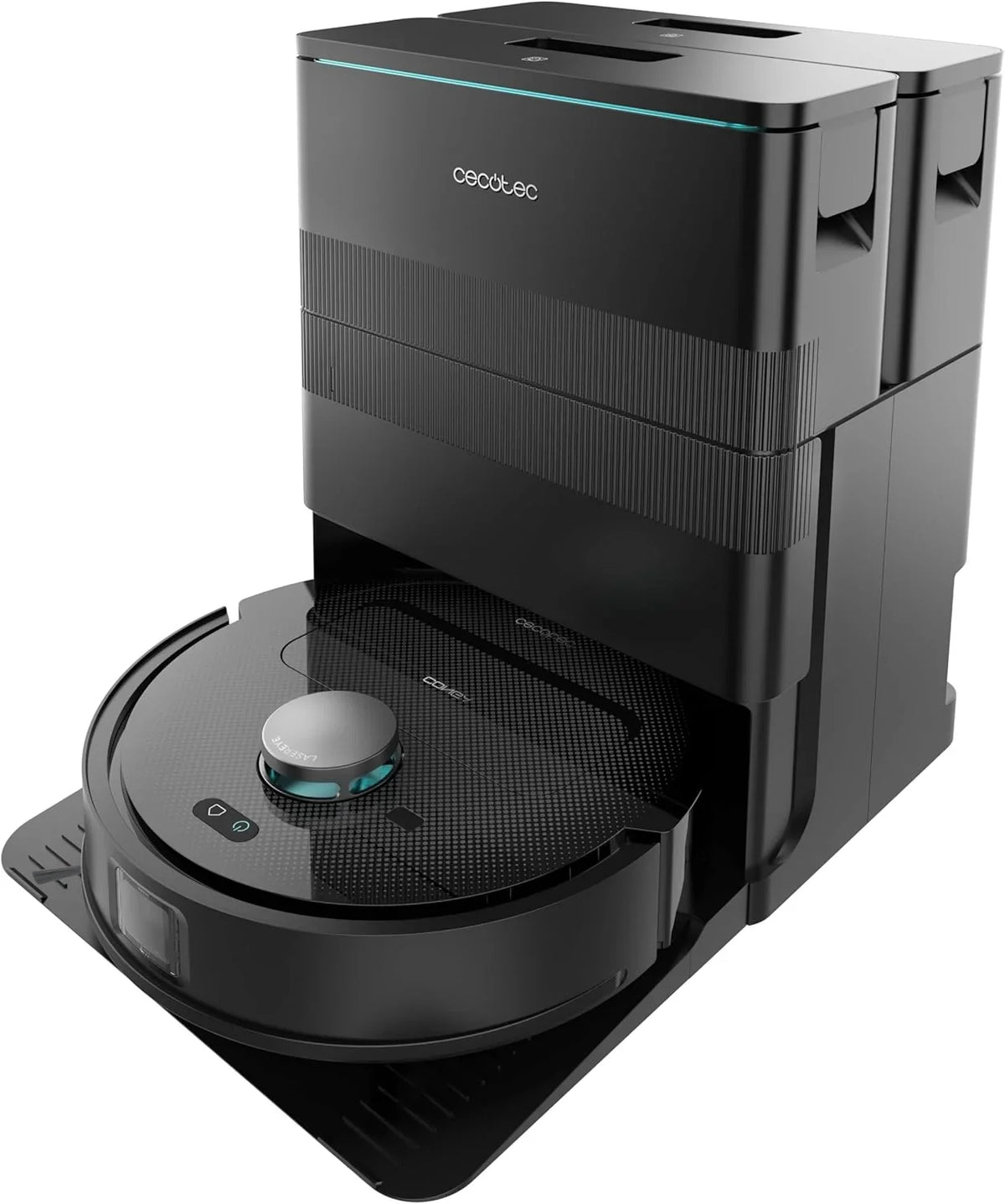 Cecotec Conga X50 X-Treme Robot Aspirador y Friegasuelos con Base de Autovaciado, 15000 Pa, Láser