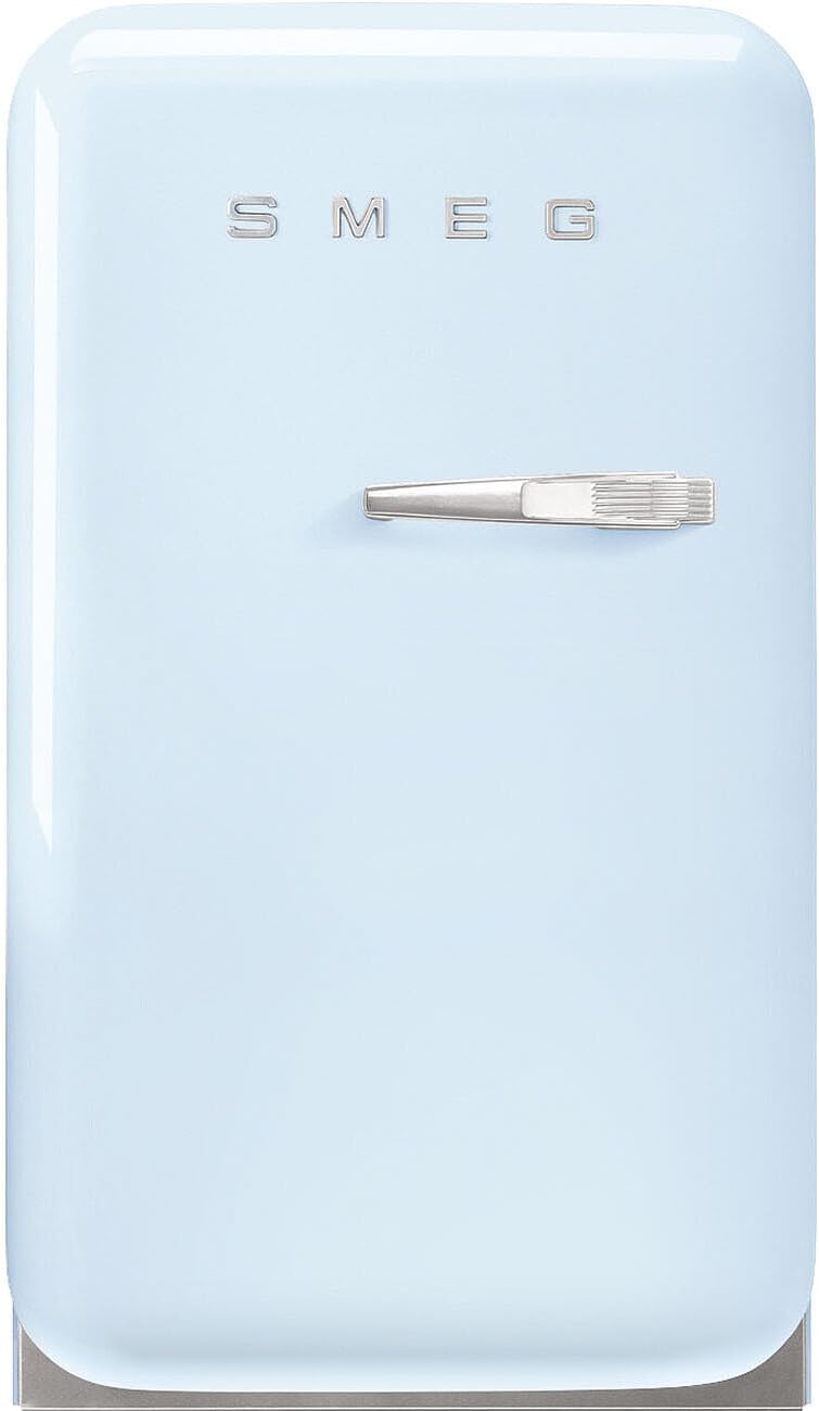 Smeg FAB5LDPB6 Minibar Frigorífico Vintage 34 L con Luz LED, Azul Celeste