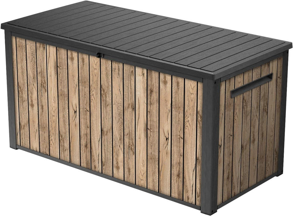 Keter Sierra Arcón de Jardín 643 L Efecto Madera Pino 144 x 67 x 73 cm con Cierre