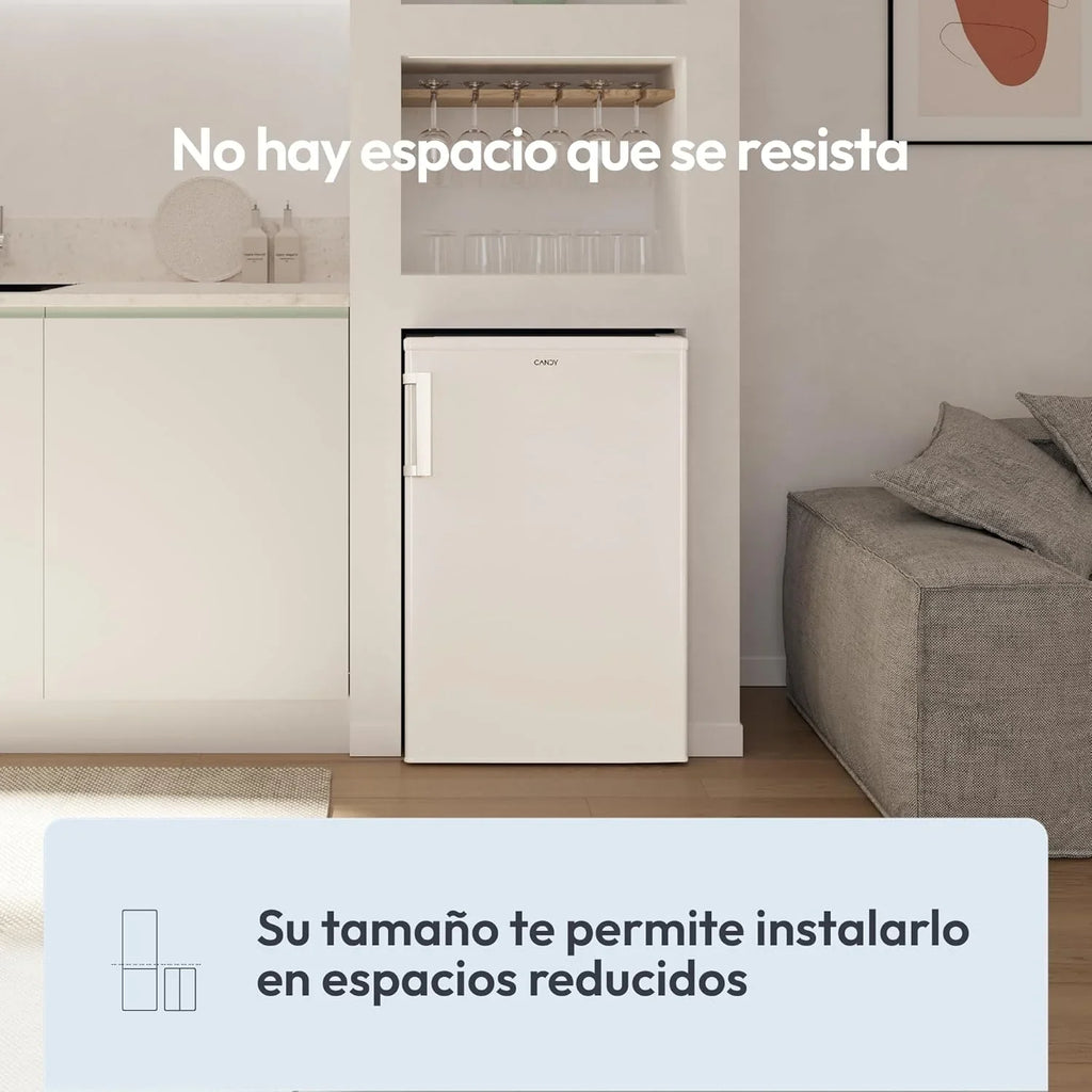 Candy CCTOS 544WHN Frigorífico Bajo Encimera 109 L con Congelador, Silencioso 40 dB, Blanco