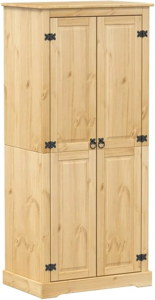 vidaXL Armario Corona de Madera Maciza de Pino 76 x 50 x 170 cm