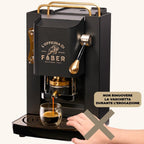 Faber Pro Total Deluxe Cafetera de Monodosis ESE 44 mm de Latón, 1,3 L