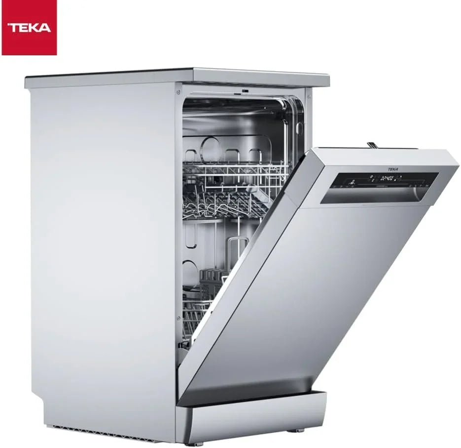 TEKA DFS 24650 Lavavajillas 45 cm, 9 Cubiertos, 6 Programas, Silencioso 47 dB, Inox