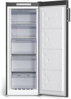 CHiQ FSD166NE4E Congelador Vertical No Frost 166 L, Control Electrónico, Inox Negro, Clase E