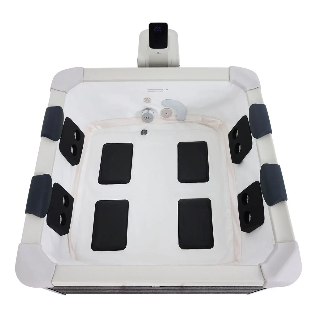 Spa Hinchable Oslo para 6 Personas 850 L con Iluminación LED y App, Gris