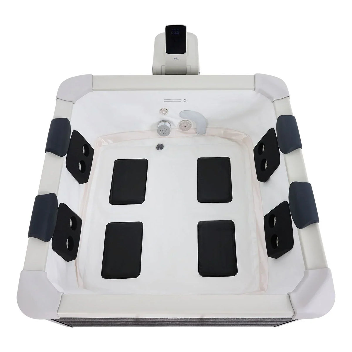 Spa Hinchable Oslo para 6 Personas 850 L con Iluminación LED y App, Gris