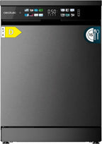 Cecotec Bolero Aguazero 6210 Dark Lavavajillas 60 cm, 15 Cubiertos, Tercera Bandeja, 8 Programas