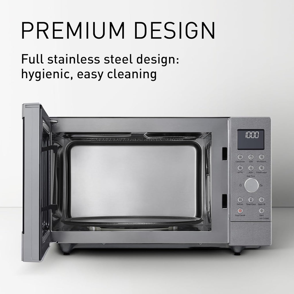 Panasonic NN-CD58RSEPG Microondas Combi 4 en 1 de 27 L con Air Fryer, Grill 1300 W e Inverter