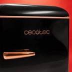 Cecotec Bolero CoolMarket 2D Origin 86 Black Frigorífico Retro 2 Puertas 86 L, 89 cm, Negro