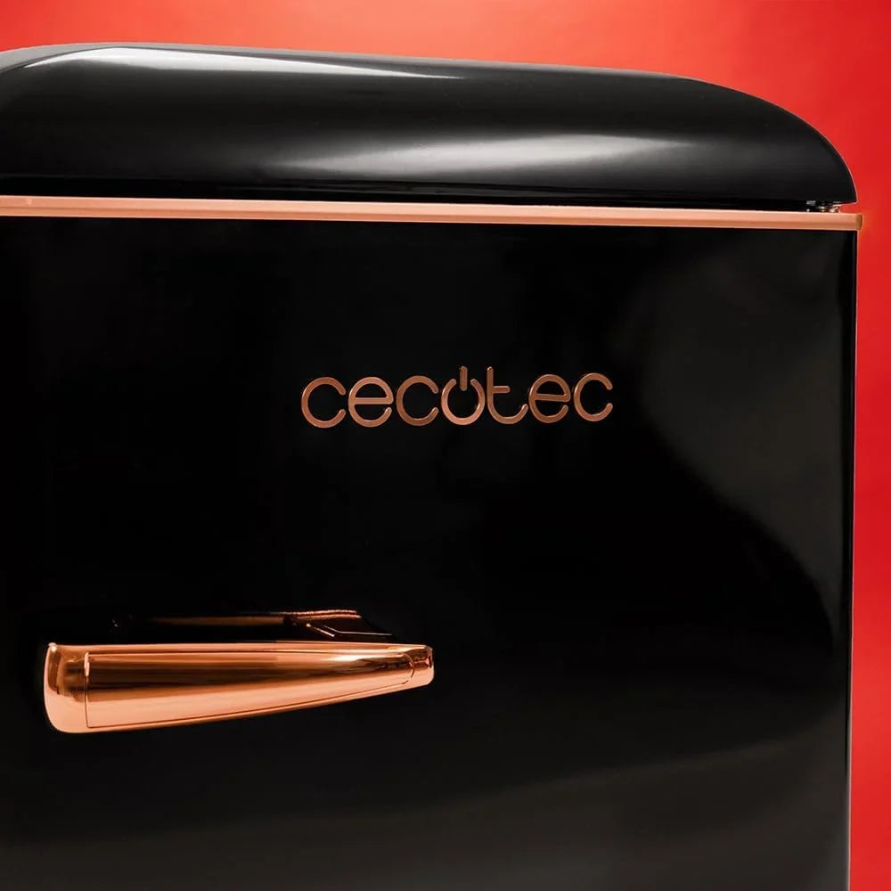 Cecotec Bolero CoolMarket 2D Origin 86 Black Frigorífico Retro 2 Puertas 86 L, 89 cm, Negro