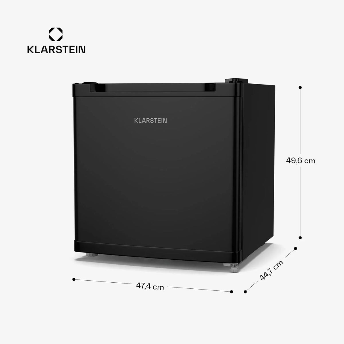 Klarstein Irene Mini Nevera / Congelador 31 L, de -24 °C a 10 °C, Silencioso 38 dB, Negro