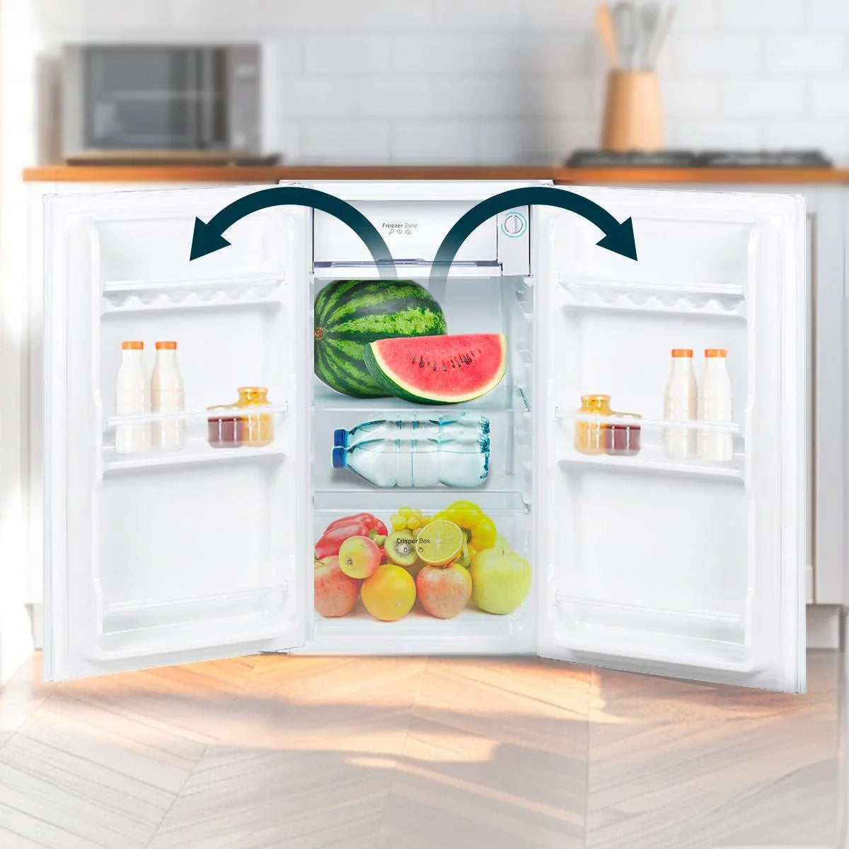 Cecotec Bolero CoolMarket TT 90 White E Frigorífico Pequeño 90 L con Compartimento Congelador