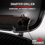 Weber Q 1100N Barbacoa de Gas Portátil con Encendido Electrónico, Negro Medianoche