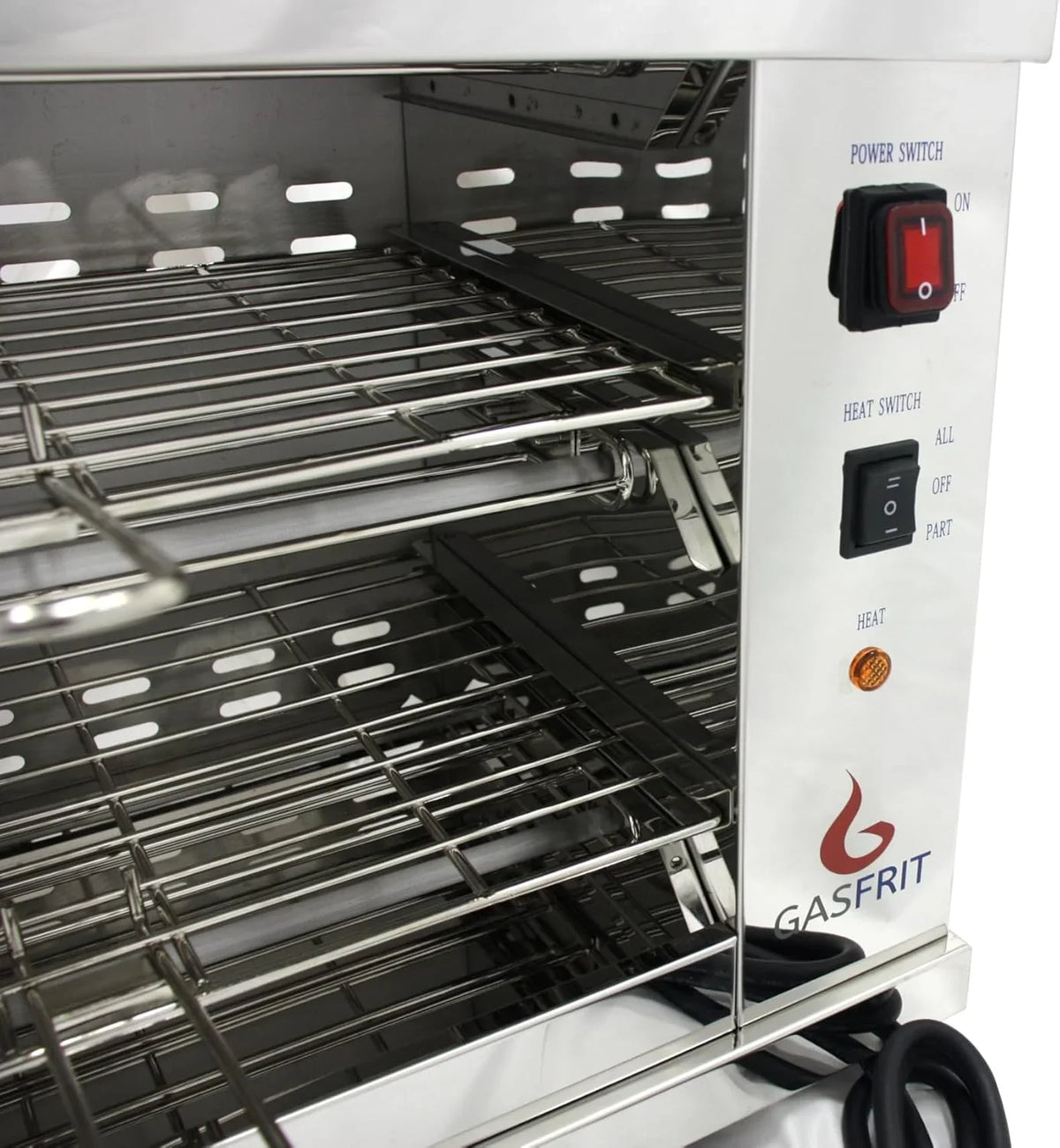Tostador Eléctrico Industrial de Cuarzo 2 Pisos 3000 W, Acero Inoxidable, para Hostelería