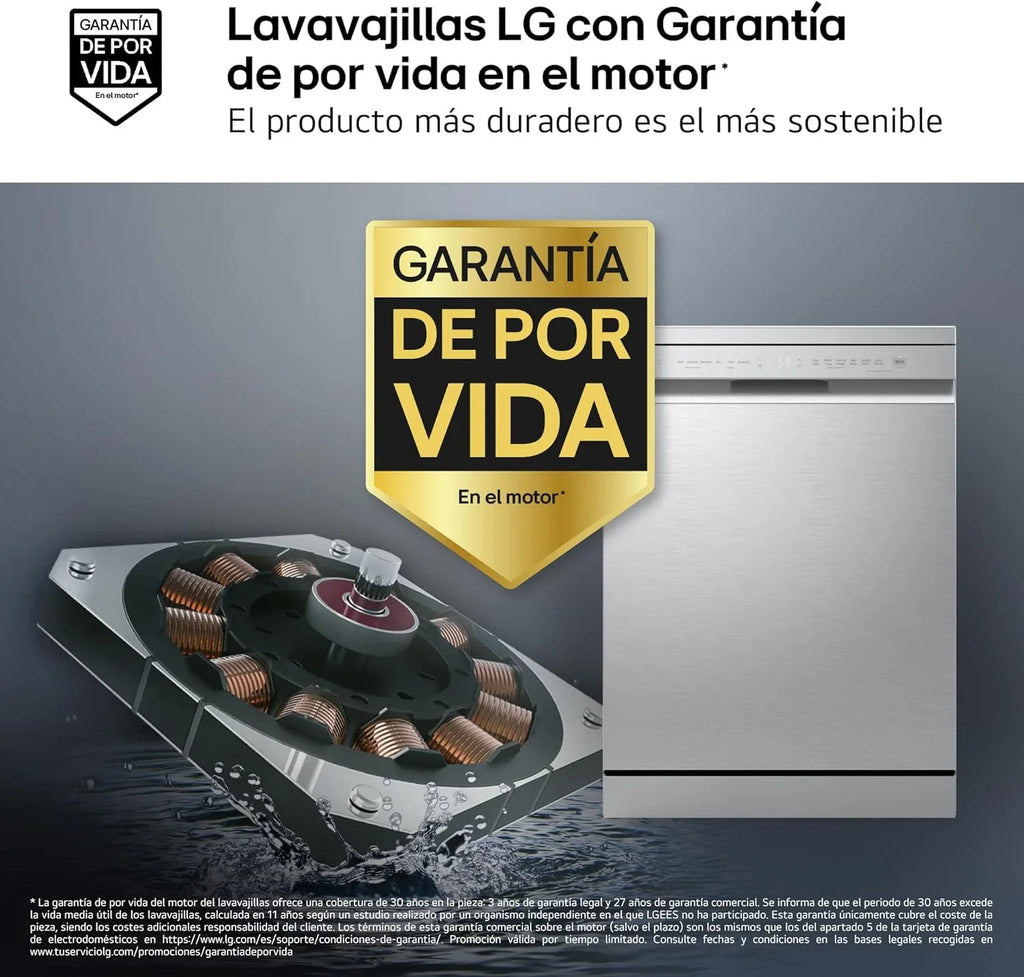 DF273FV Lavavajillas QuadWash Steam 14 Servicios, Tercera Bandeja, WiFi, Apertura Automática, Clase A