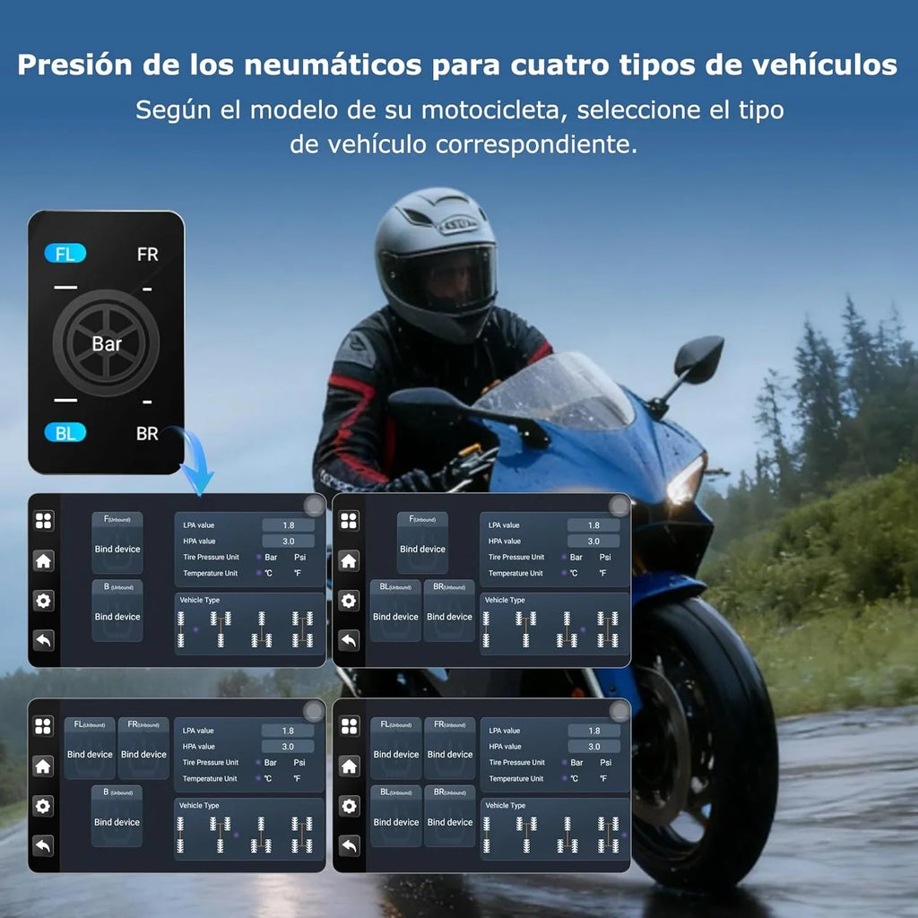 Carpuride W702 Plus Pantalla CarPlay para Moto 7" Android, CarPlay y Android Auto Inalámbricos, Doble Cámara