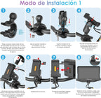 CARPURIDE W702S Pro Pantalla CarPlay para Moto 7" con Soporte BM05, Android Auto Inalámbrico
