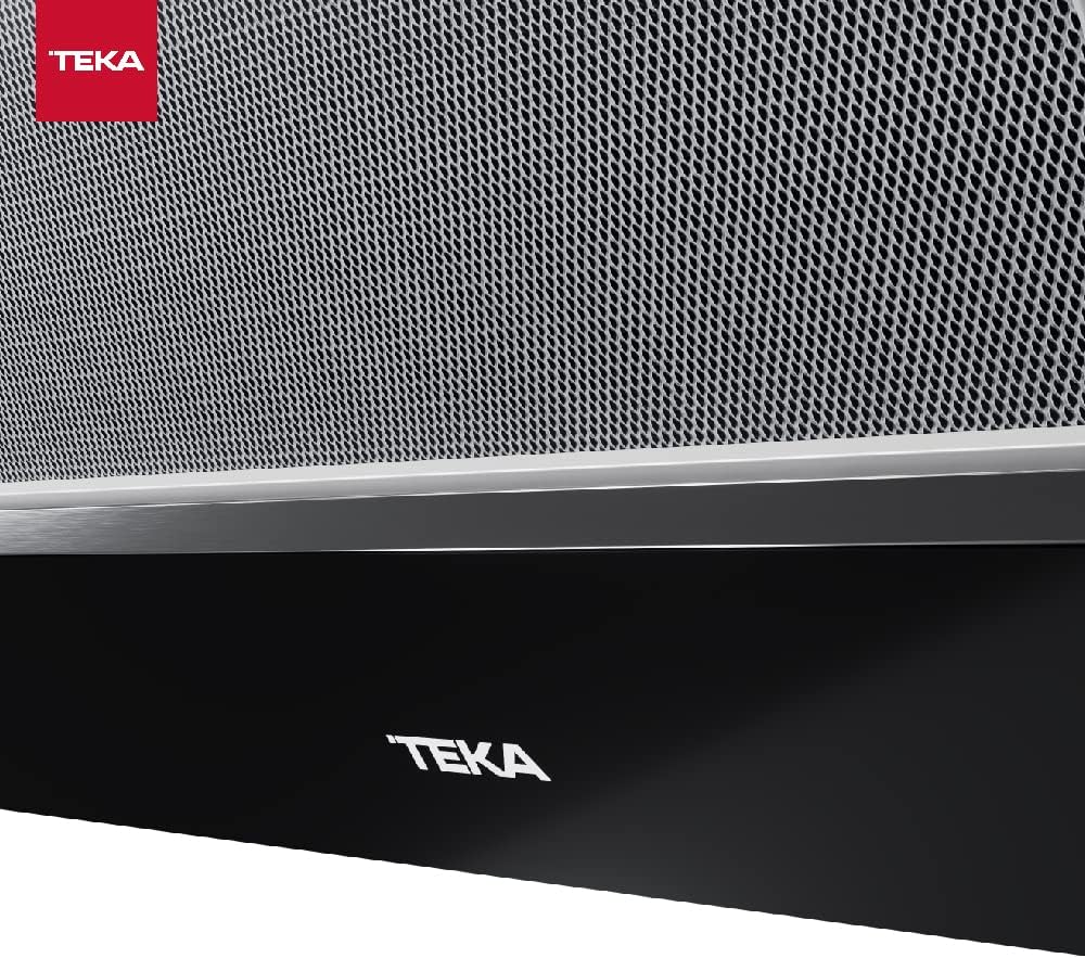 TEKA DVT 78660 TBS Campana Decorativa Vertical 70 cm, Aspiración Perimetral, Motor EcoPower, Negra
