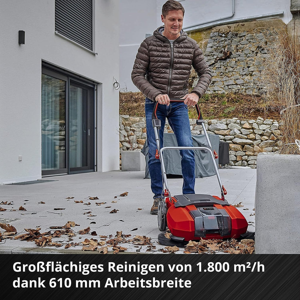 Einhell TE-SW 18/610 Li Barredora a Batería 18 V, 61 cm, Depósito de 20 L (sin Batería)