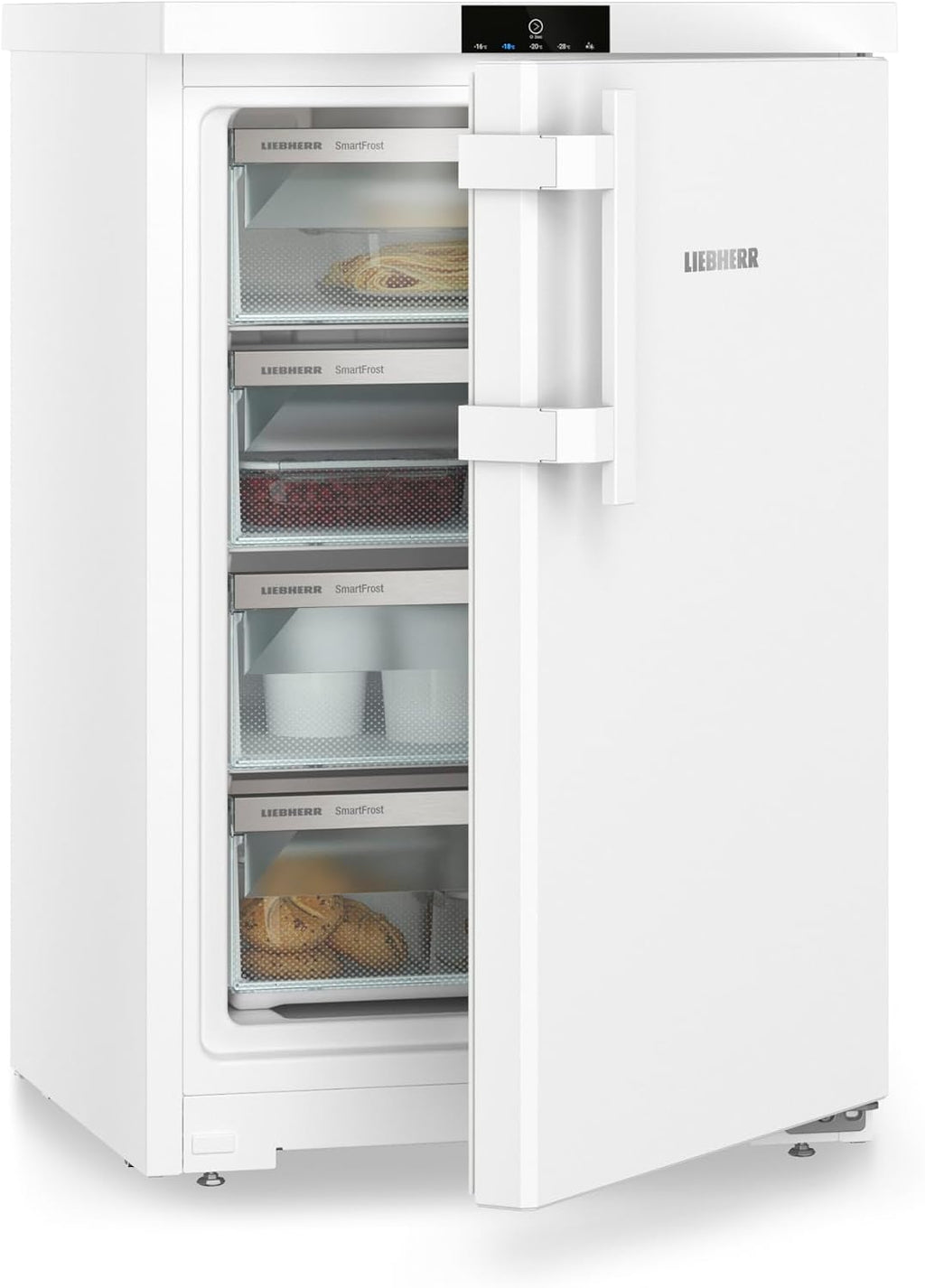 Liebherr Fe 1404 Congelador Vertical 107 L con 3 Cajones, SmartFrost, 55 x 85 cm, Blanco
