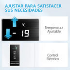 MIDEA Arcón Congelador Pequeño 99 L, Motor Inverter, Control Electrónico, Silencioso 39 dB, Blanco