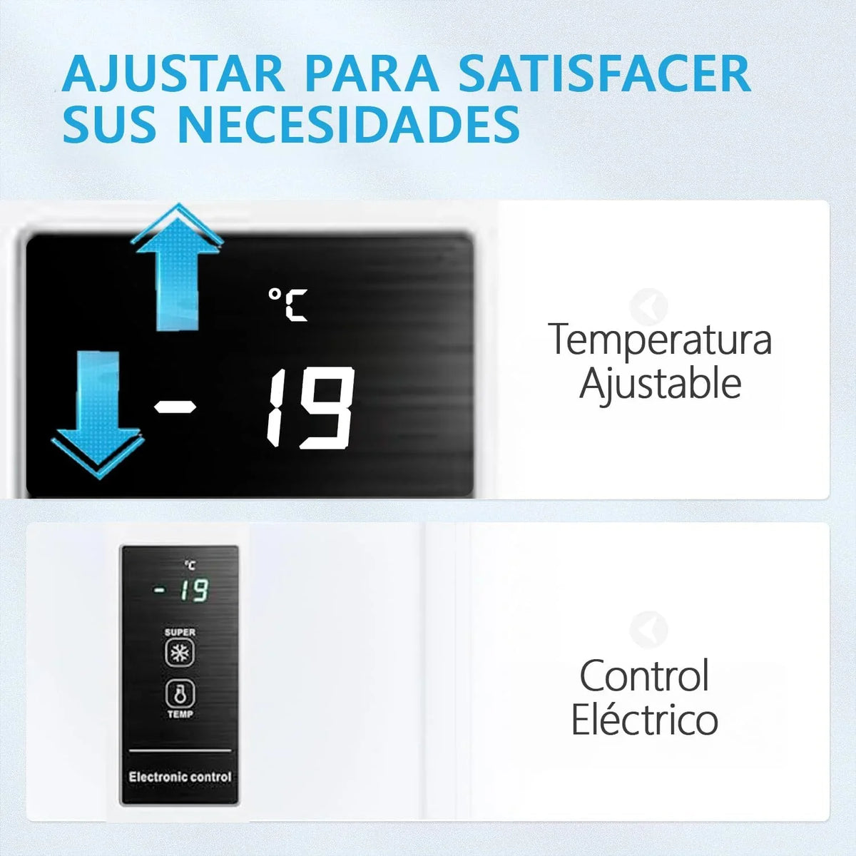 MIDEA Arcón Congelador Pequeño 99 L, Motor Inverter, Control Electrónico, Silencioso 39 dB, Blanco