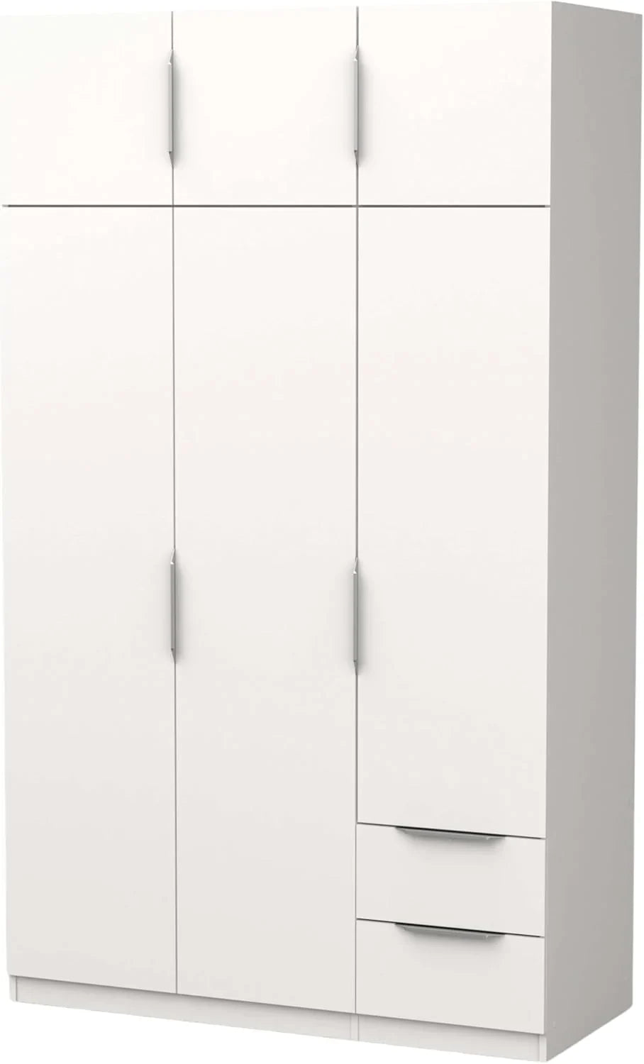 Miroytengo Armario Ghost Grande 6 Puertas y 2 Cajones Blanco Mate 203 x 119 cm